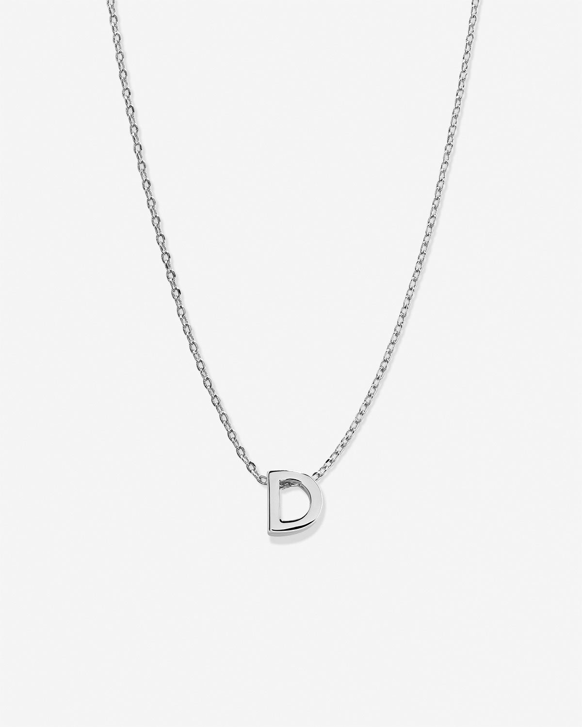 Silver Initial Necklace - BeadifulBABY